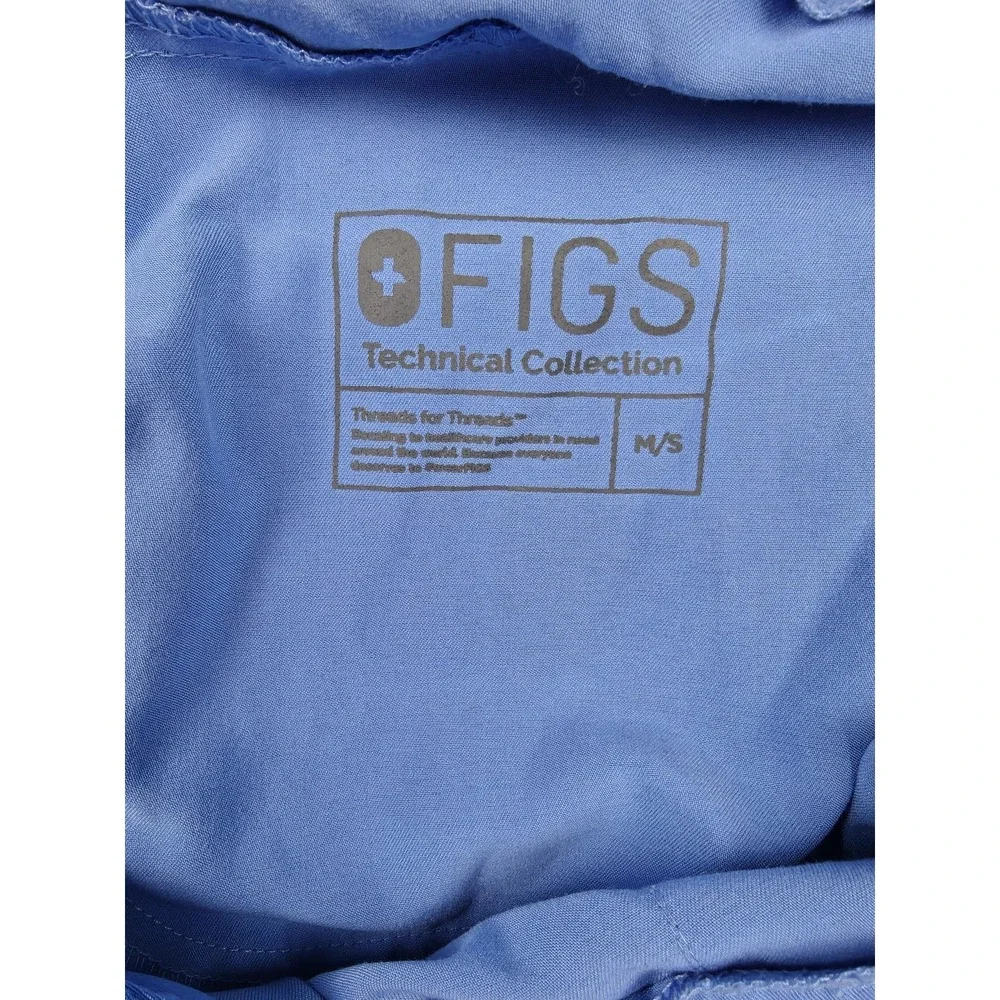 FIGS Scrub Pants Mens Medium Short Blue Technical Collection Jogger Drawstring